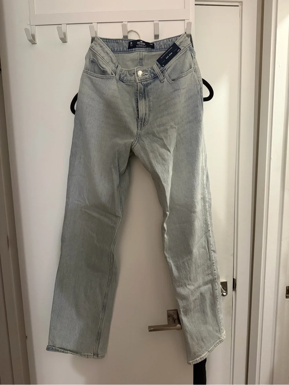 Hollister Light Blue Relaxed Dad Jeans - Men's